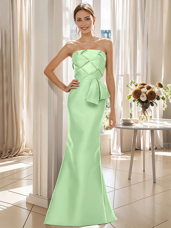 Trumpet/Mermaid Strapless Floor-Length Mother of the Bride Dresses