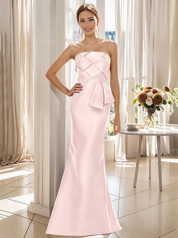 Trumpet/Mermaid Strapless Floor-Length Mother of the Bride Dresses