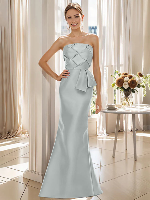 Trumpet/Mermaid Strapless Floor-Length Mother of the Bride Dresses