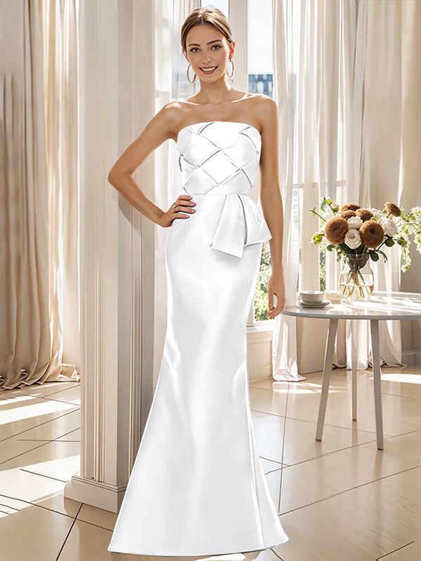 Trumpet/Mermaid Strapless Floor-Length Mother of the Bride Dresses