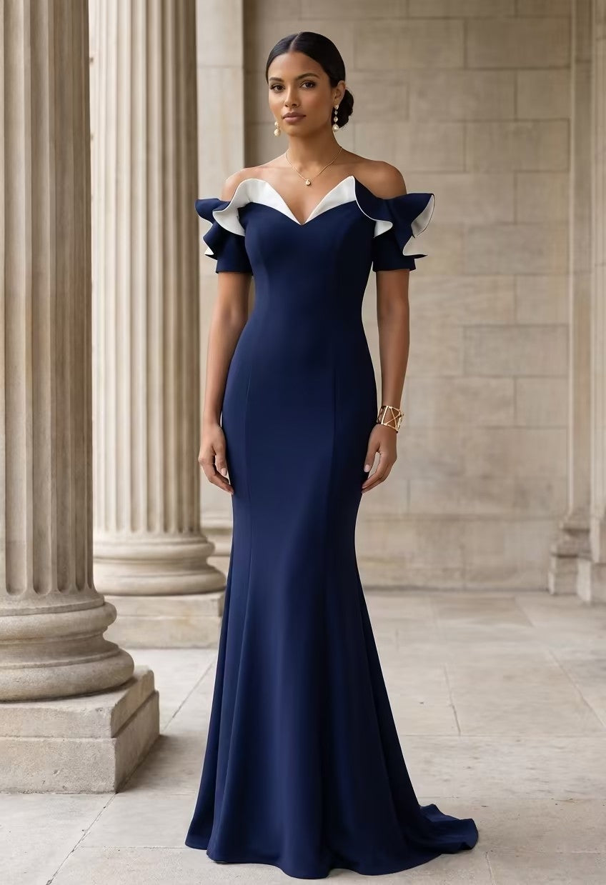 Trumpet/Mermaid Off-the-Shoulder Mother of the Bride Dresses