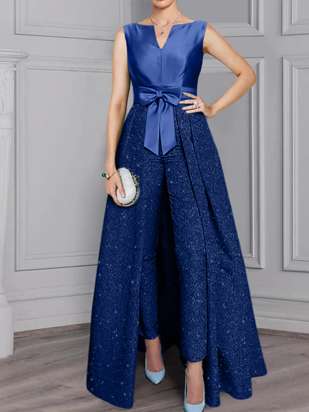 Mother of The Groom Gowns 2026 Women's 2 Pieces Scoop Long Sleeves Mother of The Bride Pant Suits, Black+Multicolor Mother of The Groom Gowns 2026 Women's 2 Pieces Scoop Long Sleeves Mother of The Bride Pant Suits, Black+Multicolor