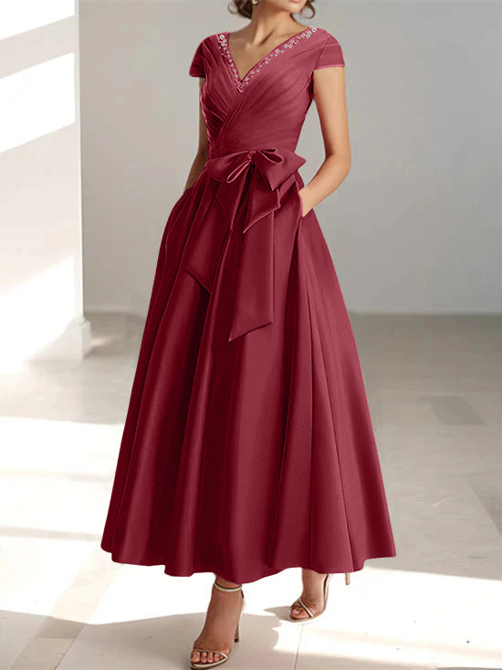 Burgundy Mother of the Bride & Groom Dresses | Mondressy Burgundy Mother of the Bride & Groom Dresses | Mondressy