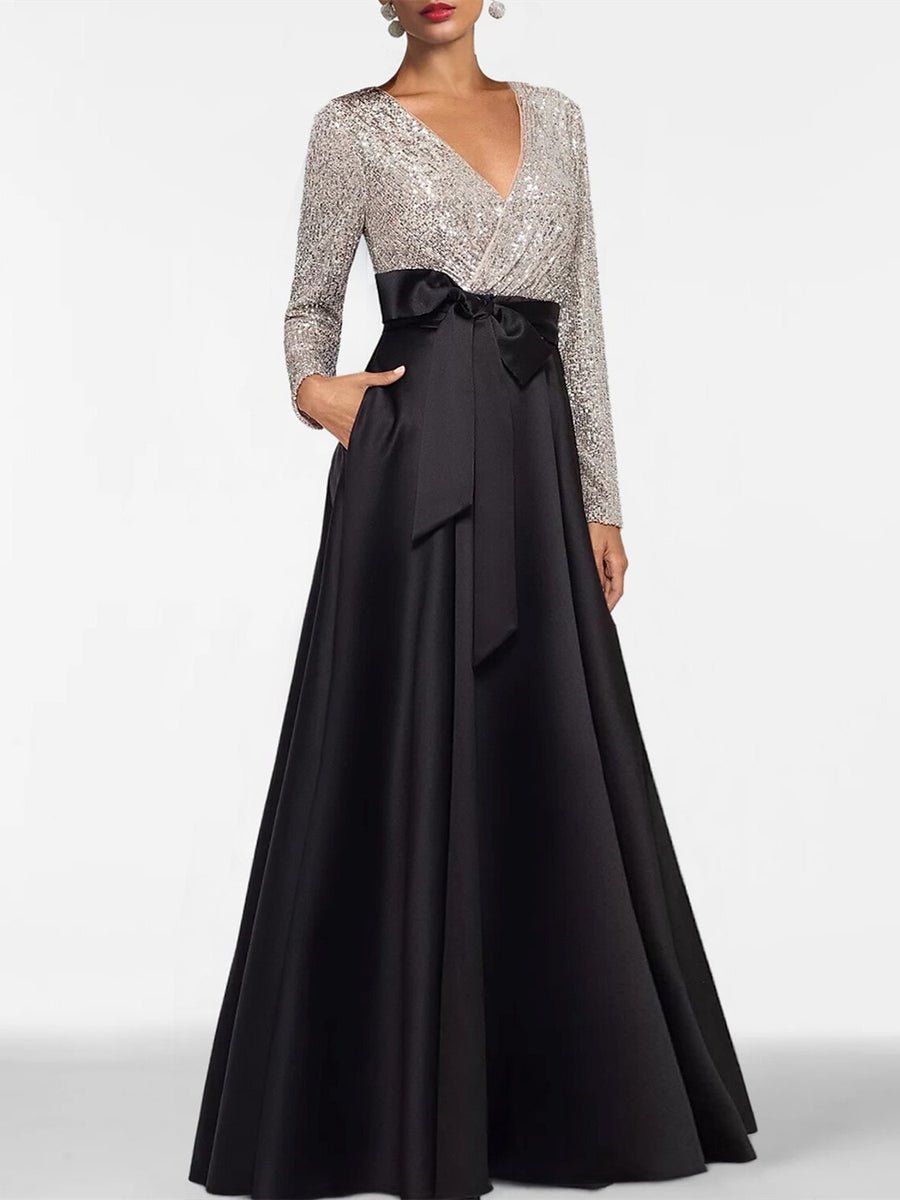 A-Line/Princess V-Neck Sleeveless Luxurious Mother Of The Bride Dresses main image 1