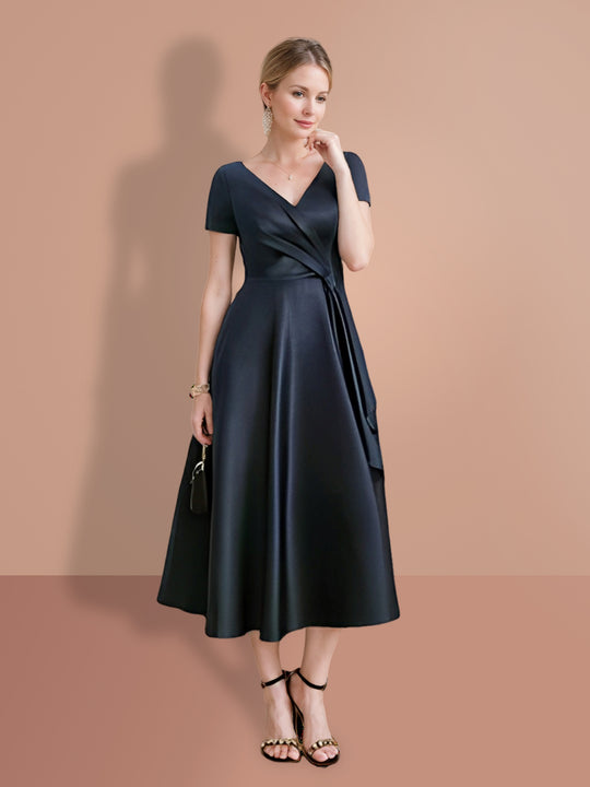 A-Line/Princess  Short Sleeves Jacket Dresses Mother Of The Bride Dresses