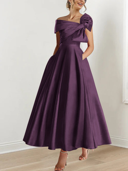 A-Line/Princess Off-the-Shoulder Sleeveless Ankle-Length Mother of the