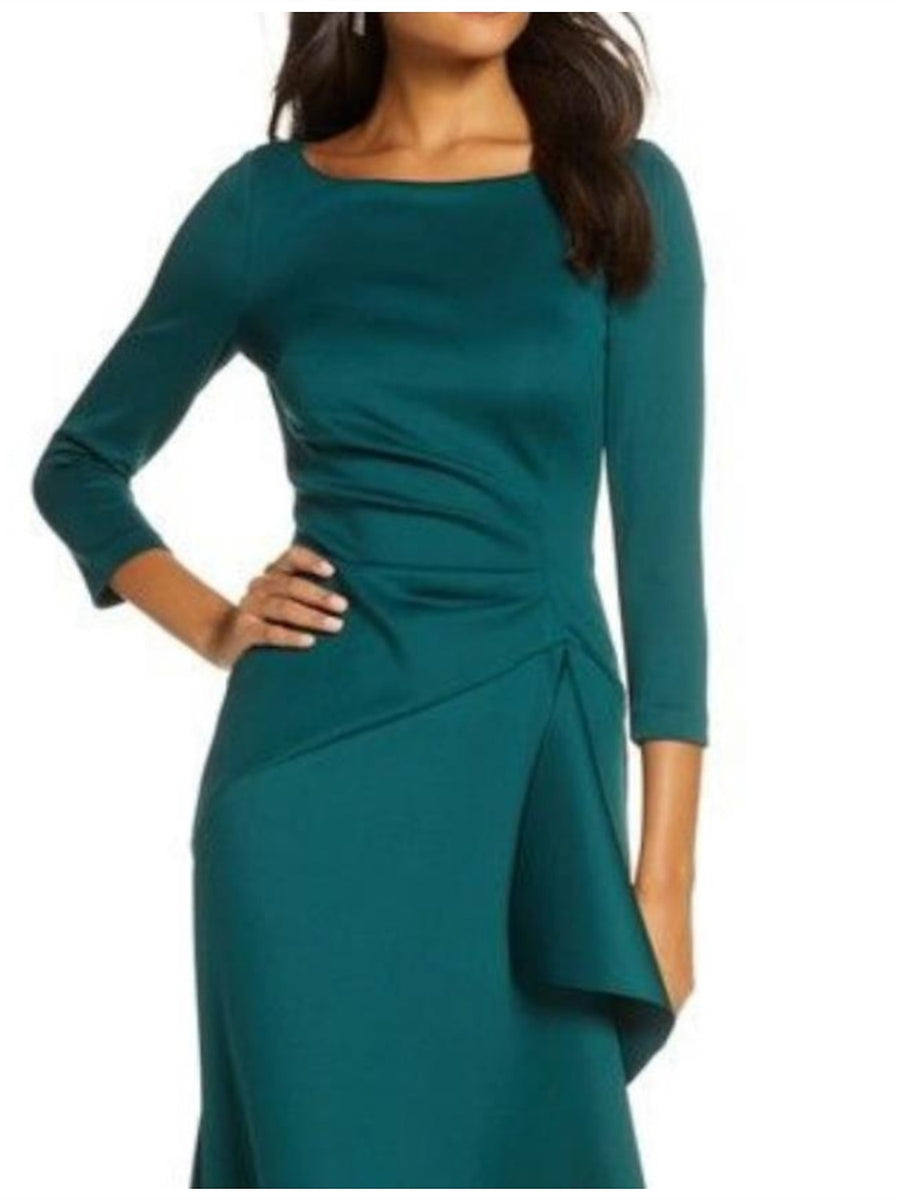 Sheath/Column Scoop 3/4 Sleeves Detachable 2 Pieces Mother of the Bride Dresses