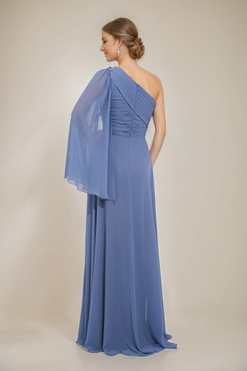 A-Line/Princess One-Shoulder Mother Of The Bride & Groom Dresses with Appliques & Side Slit