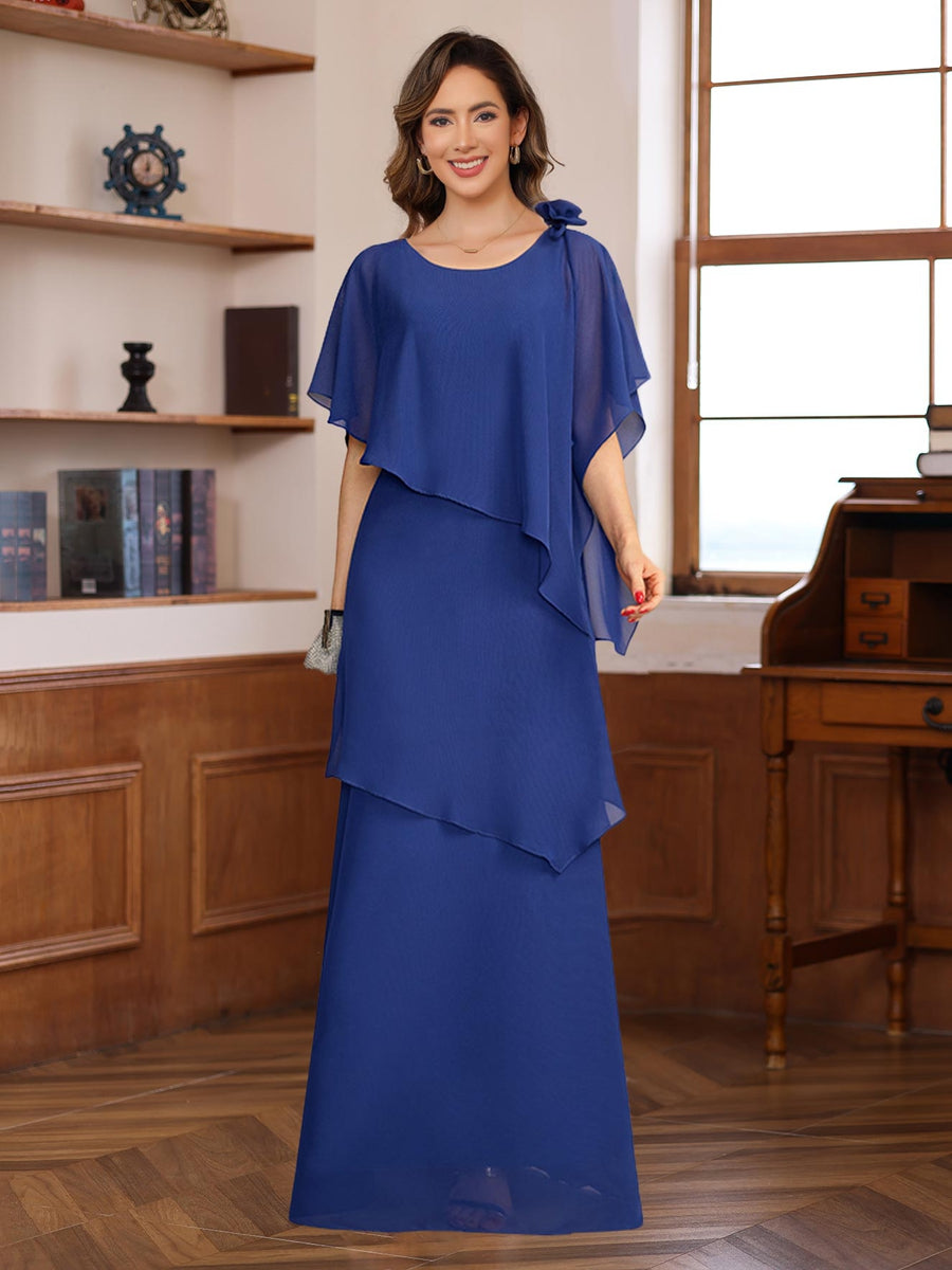 royal blue mother of the bride dress Long Sleeve with Lace Embroidery & Sequin Accents Sequins3 Royal Blue Mother of the