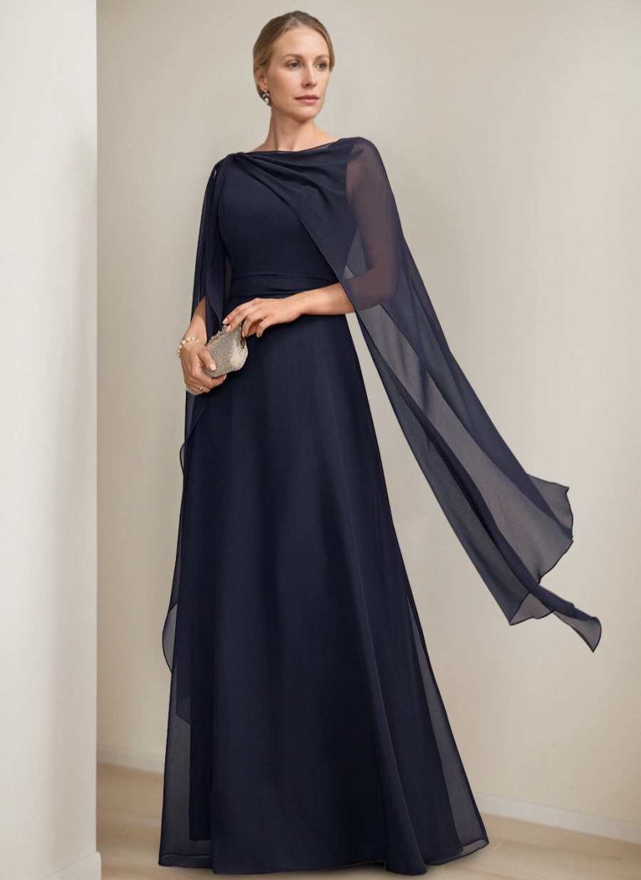 knee length dresses for ladies Luxury Crystal Gold Evening Dress with Cape Sleeve SS268 main image 0