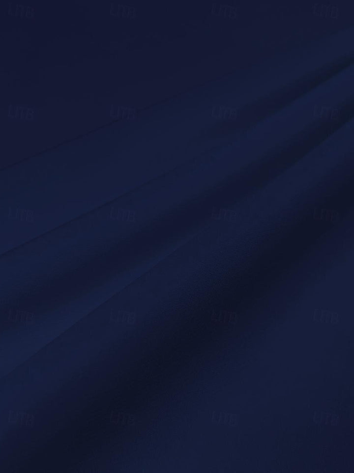 A-Line/Princess V-Neck Half Sleeves Tea-Length Mother of the Bride Dresses with Pleats