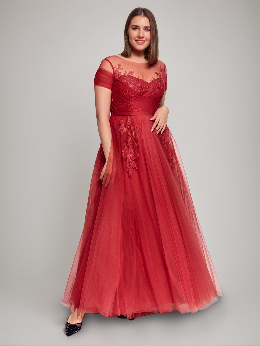 Tulle Appliques Mother of the Bride Dresses for Women A-Line Plus Size Wedding Guest Gowns Floor-LengthFormal Evening Dress Tulle Appliques Mother of the Bride Dresses for Women A-Line Plus Size Wedding Guest Gowns Floor-LengthFormal Evening Dress
