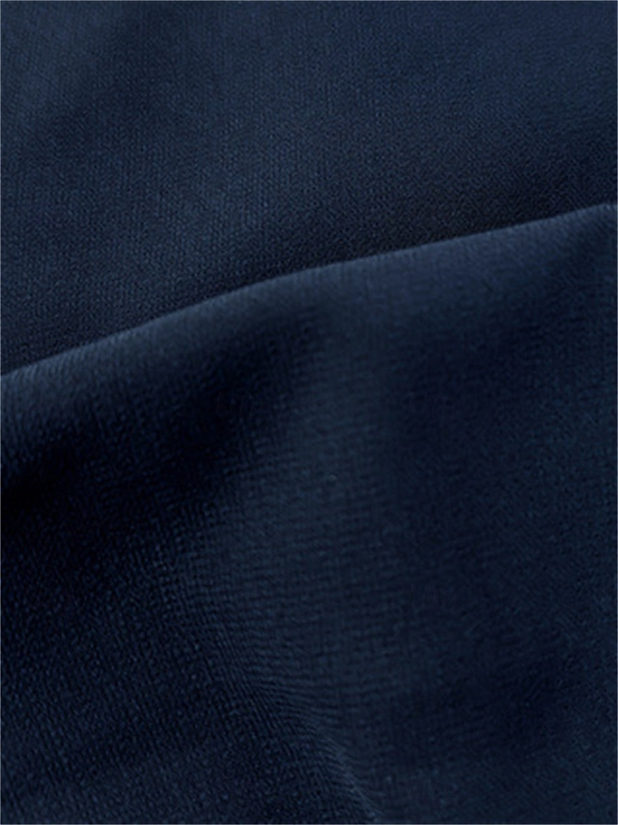 2 Pieces Scoop 1/2 Sleeves Ankle-Length Asymmetrical Mother Of The Bride Pantsuits With Button