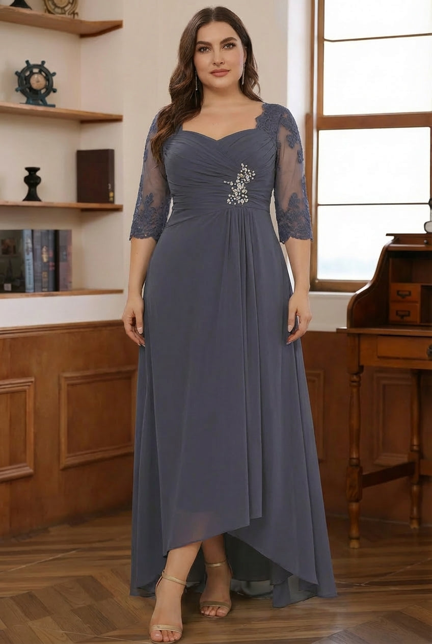 plus size chiffon dresses with jackets Njagoc3 Womens Plus Size Chiffon Dress Set, Long Sleeve Jacket,Elegant Formal Event & Party Wear, Women's, Size: 2XL