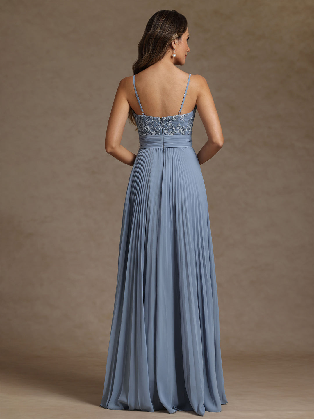 Sheath/Column Sweetheart Chiffon Mother of the Bride Dresses with Jacket Floor-Length Lace Pleated Long Sleeves