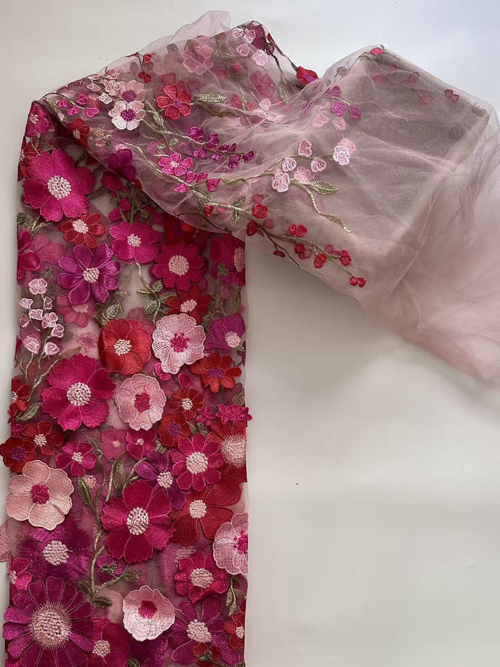 Sheath/Column High Neck Lace Floral Mother of the Bride Dresses Long Sleeves Tea-Length