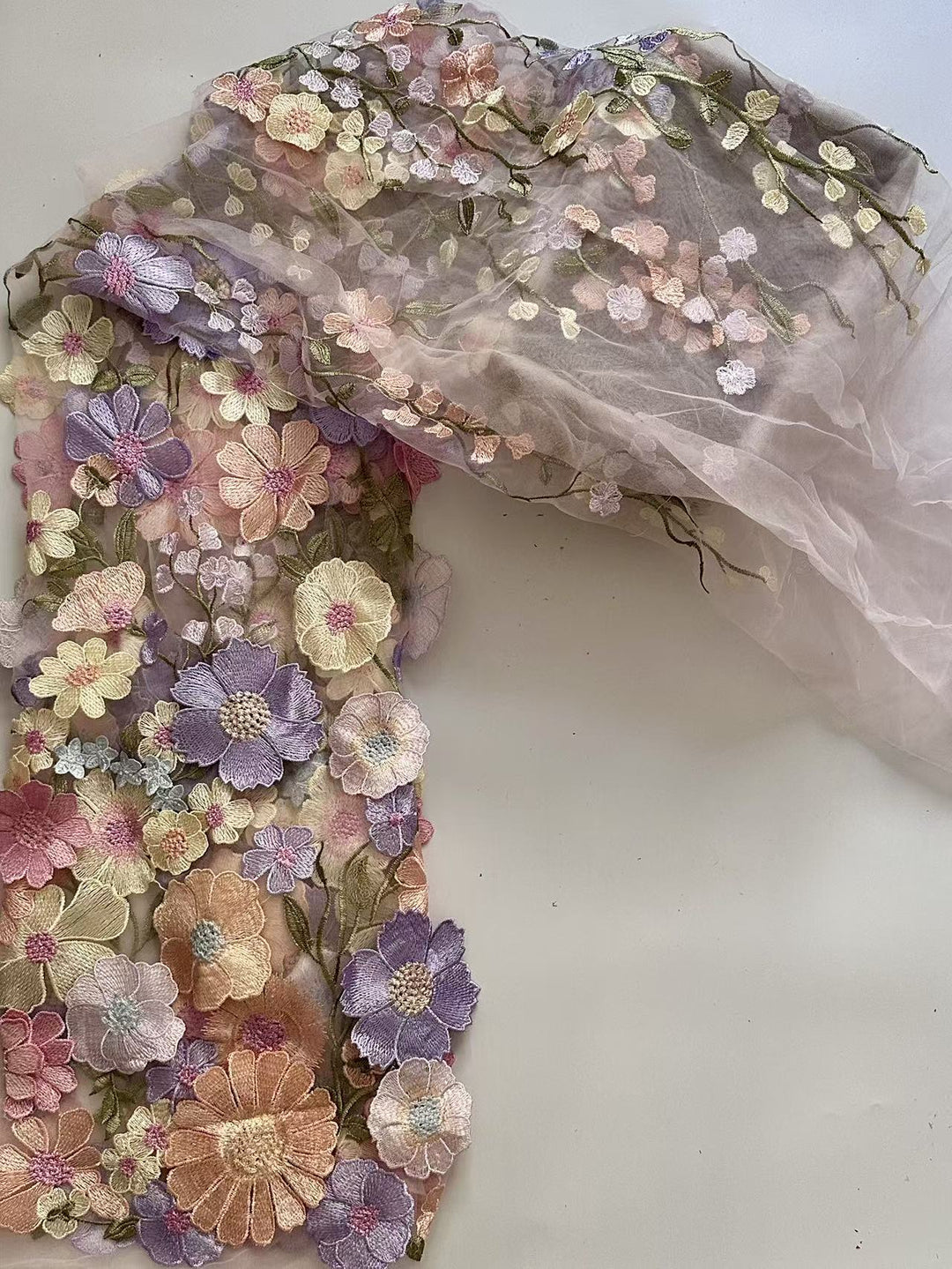 Sheath/Column High Neck Lace Floral Mother of the Bride Dresses Long Sleeves Tea-Length