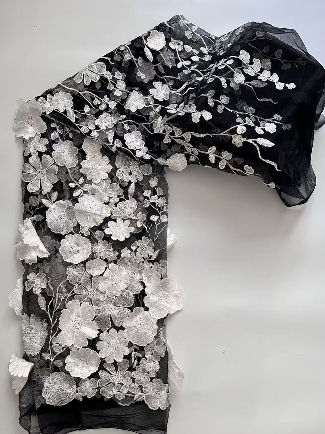 Sheath/Column High Neck Lace Floral Mother of the Bride Dresses Long Sleeves Tea-Length