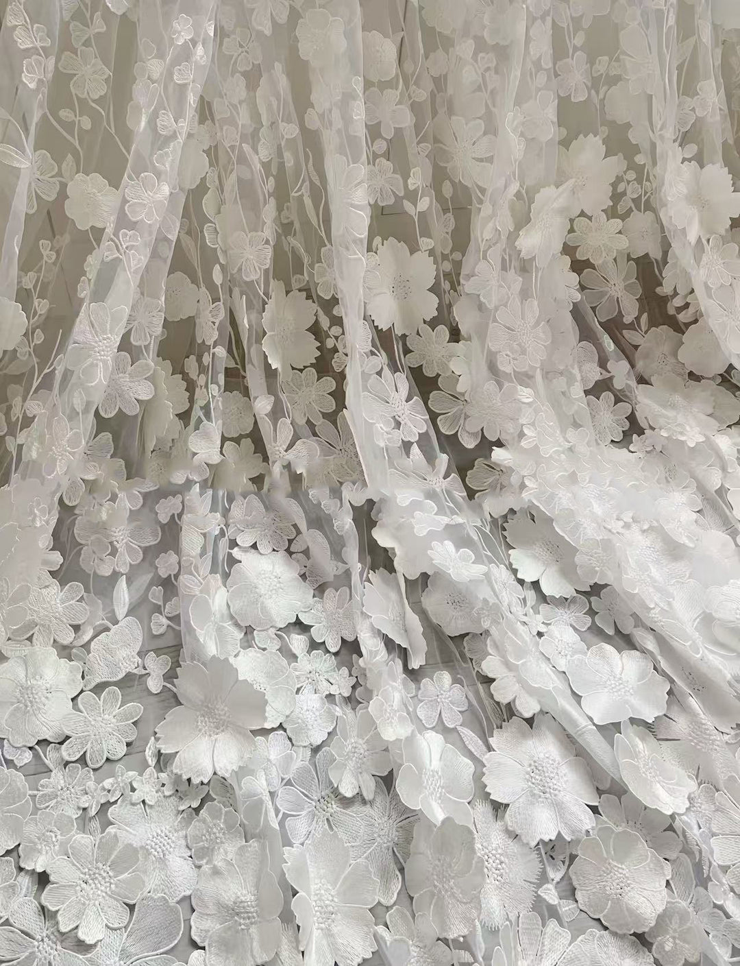 Sheath/Column High Neck Lace Floral Mother of the Bride Dresses Long Sleeves Tea-Length