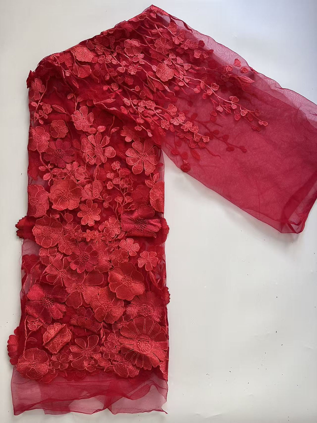 Sheath/Column High Neck Lace Floral Mother of the Bride Dresses Long Sleeves Tea-Length