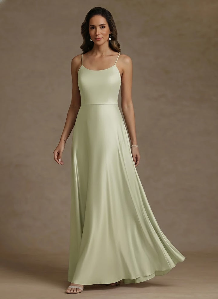 2 Pieces A-Line/Princess Silk Satin Scoop Mother ofthe Bride Dresses  Lace Floor Length Short Sleeves