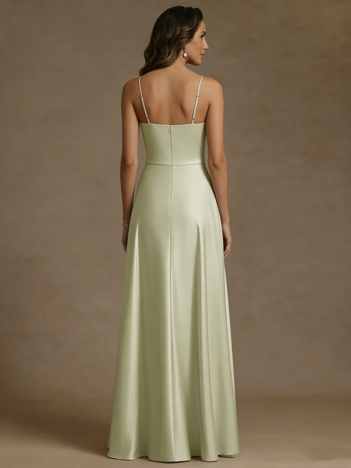 2 Pieces A-Line/Princess Silk Satin Scoop Mother ofthe Bride Dresses  Lace Floor Length Short Sleeves