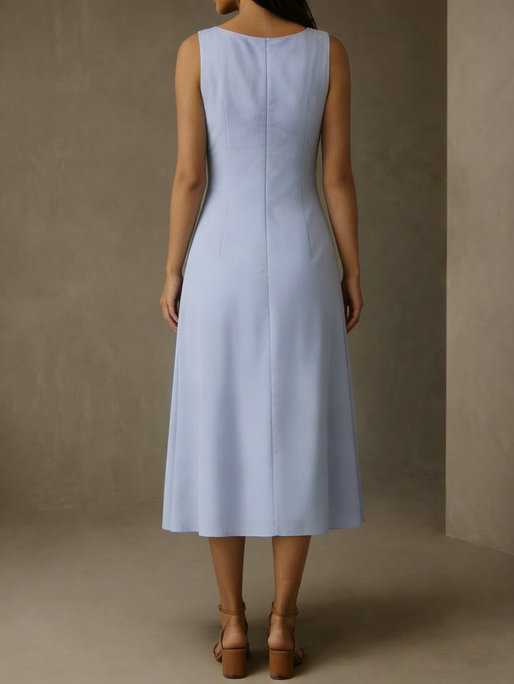 A-Line/Princess Scoop Chiffon Mother of the Bride Dresses with Jacket Tea-Length 3/4 Sleeves Lace