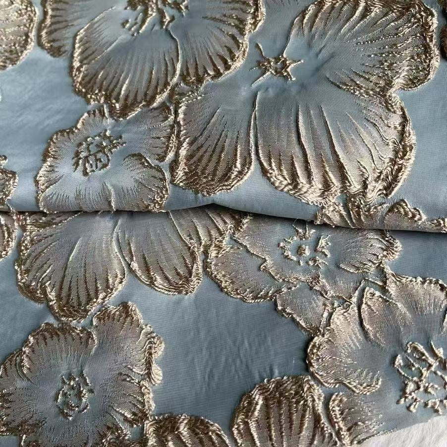 Sheath/Column Cowl Neck Jacquard Mother of the Bride Dresses Floral Floor-Length Sleeveless