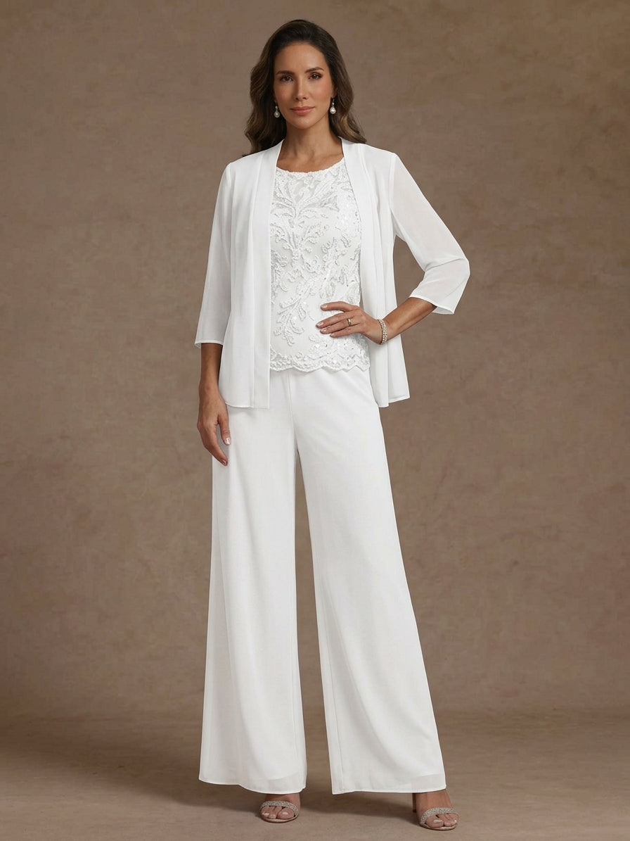 special occasion pant suit for ladies with lace