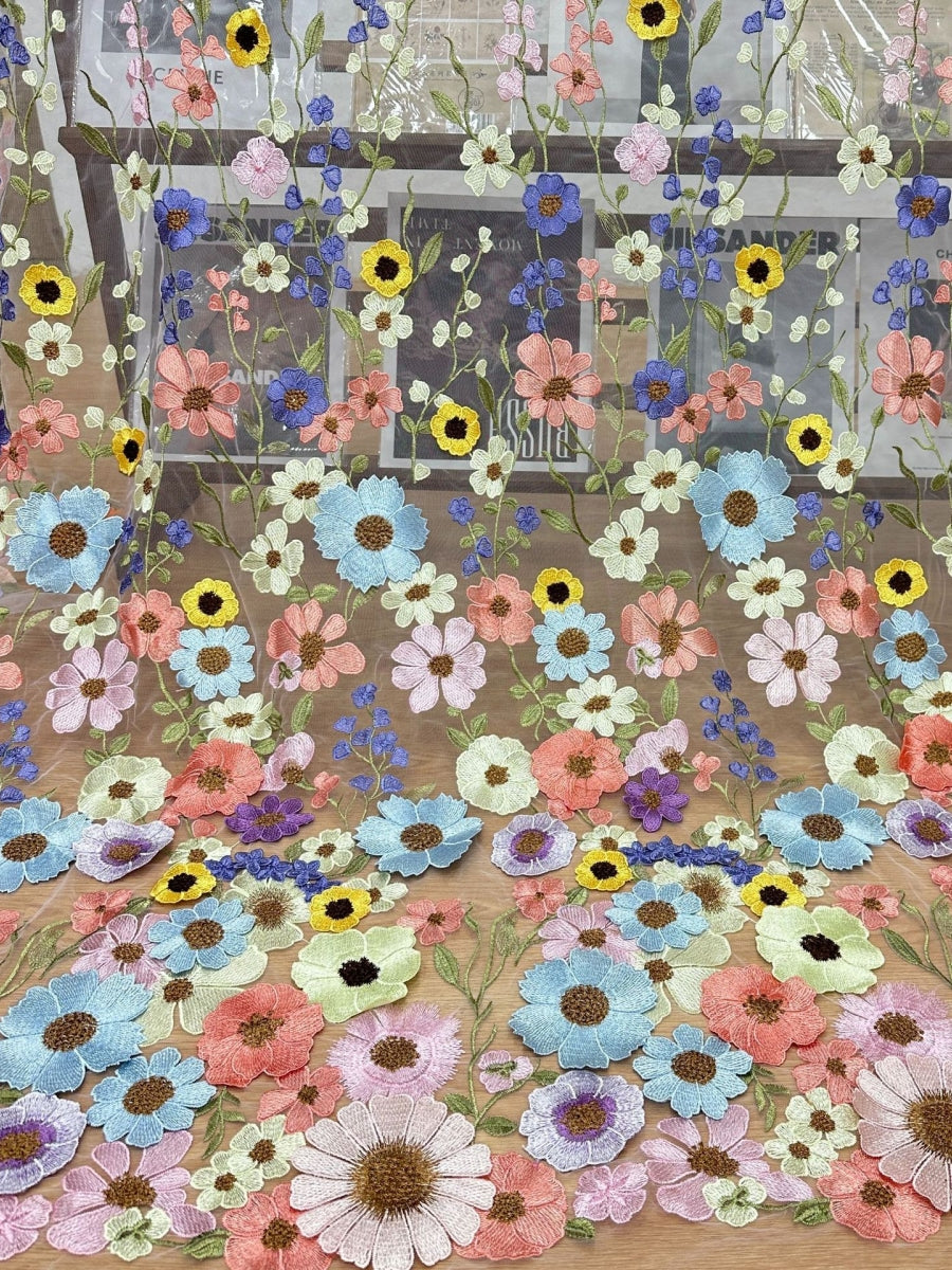 A-Line/Princess Off-the-Shoulder Stretch Satin Cocktail Dresses Sleeveless Tea-Length Floral Formal Dresses