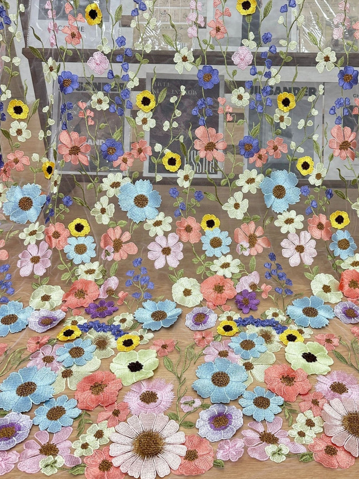 A-Line/Princess Off-the-Shoulder Stretch Satin Cocktail Dresses Sleeveless Tea-Length Floral Formal Dresses