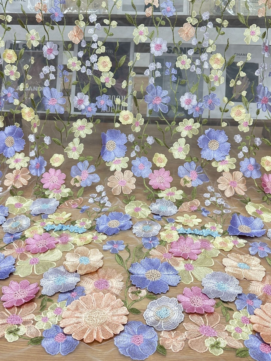 Sheath/Column Scoop Chiffon Mother of the Bride Dresses with Overskirt Lace Floral 3/4 Sleeves Split Side Floor-Length