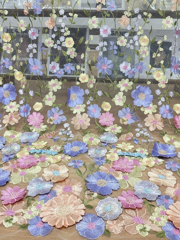 Sheath/Column Scoop Chiffon Mother of the Bride Dresses with Overskirt Lace Floral 3/4 Sleeves Split Side Floor-Length