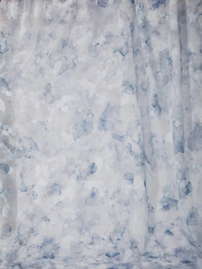 A-Line/Princess V-Neck Chiffon Mother of the Bride Dresses with 3D Flower Floral Floor-Length Long Sleeves Ruched