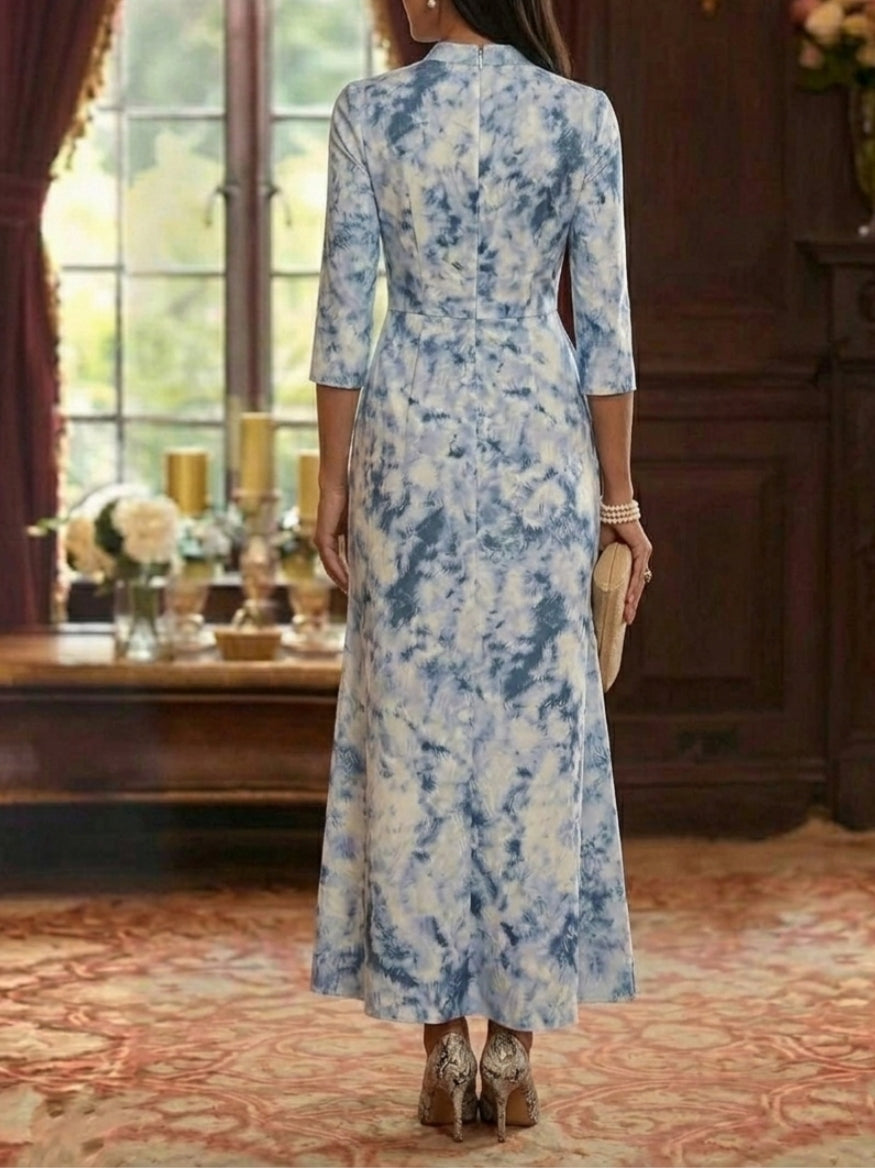 mother of the bride midi dress with sleeves Mother of the Bride Dress Style #29988