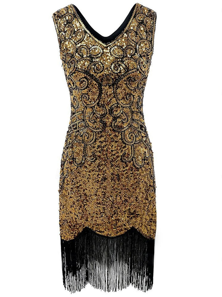 Sheath/Column V-Neck Sleeveless Short/Mini Vintage Costume Party Dresses