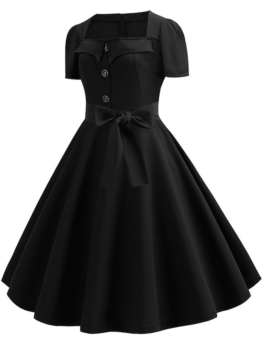 A-Line/Princess Square Neck Vintage Costume Party Dresses with Accessories Set