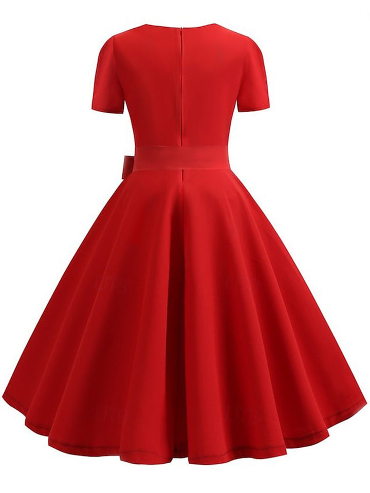 A-Line/Princess Square Neck Vintage Costume Party Dresses with Accessories Set