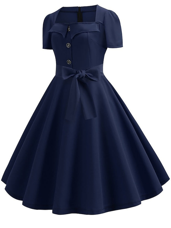 A-Line/Princess Square Neck Vintage Costume Party Dresses with Accessories Set