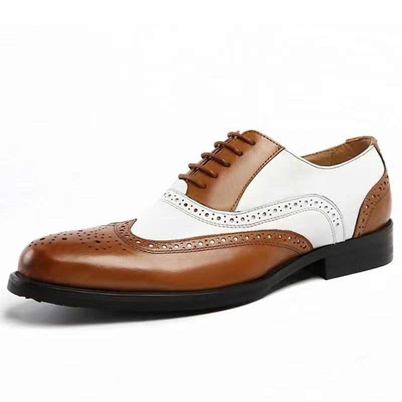 Men's Casual PU Leather Flat Heel Elegant Daily Vintage Formal Shoes