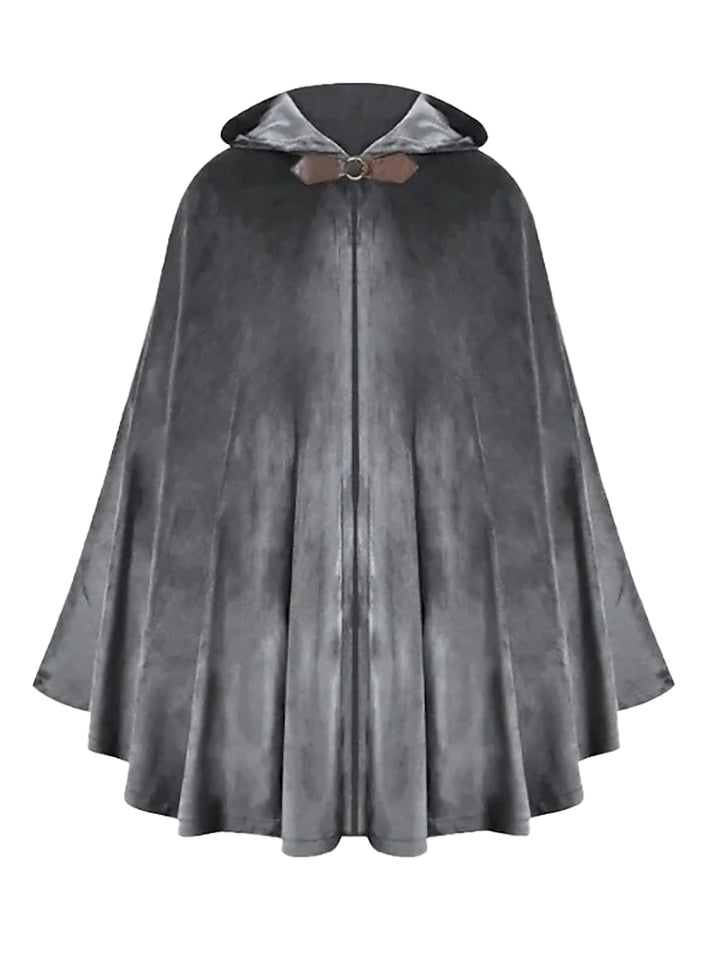 Dark Green Adults'  Medieval Vintage Hoodies Robe Normal Cloak