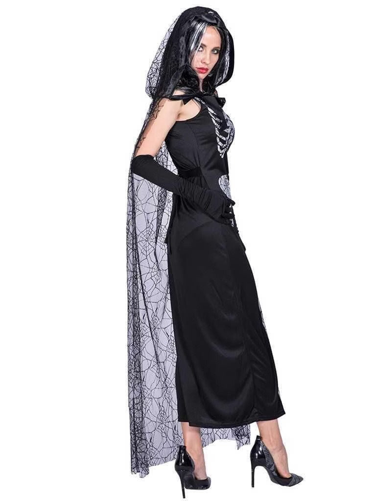 1920s Sheath/Column Vintage Halloween Black Spiderweb Party Wraps