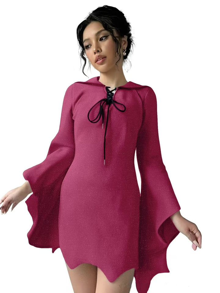 Sheath/Column Medieval Vintage Long Sleeves Short/Mini Dresses