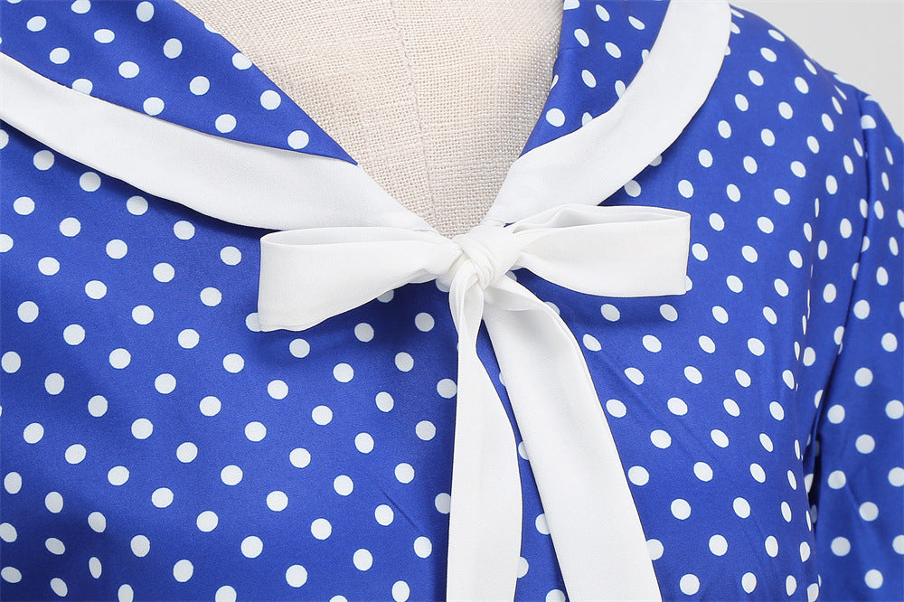 A-Line/Princess V-Neck Short Sleeves Vintage Costume Dresses with Bows