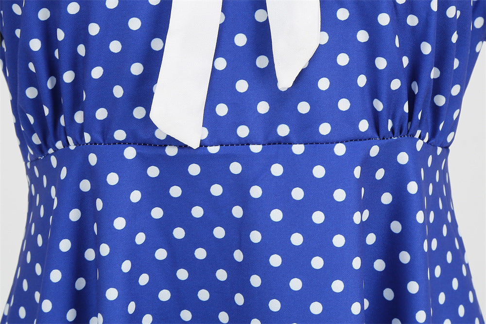 A-Line/Princess V-Neck Short Sleeves Vintage Costume Dresses with Bows