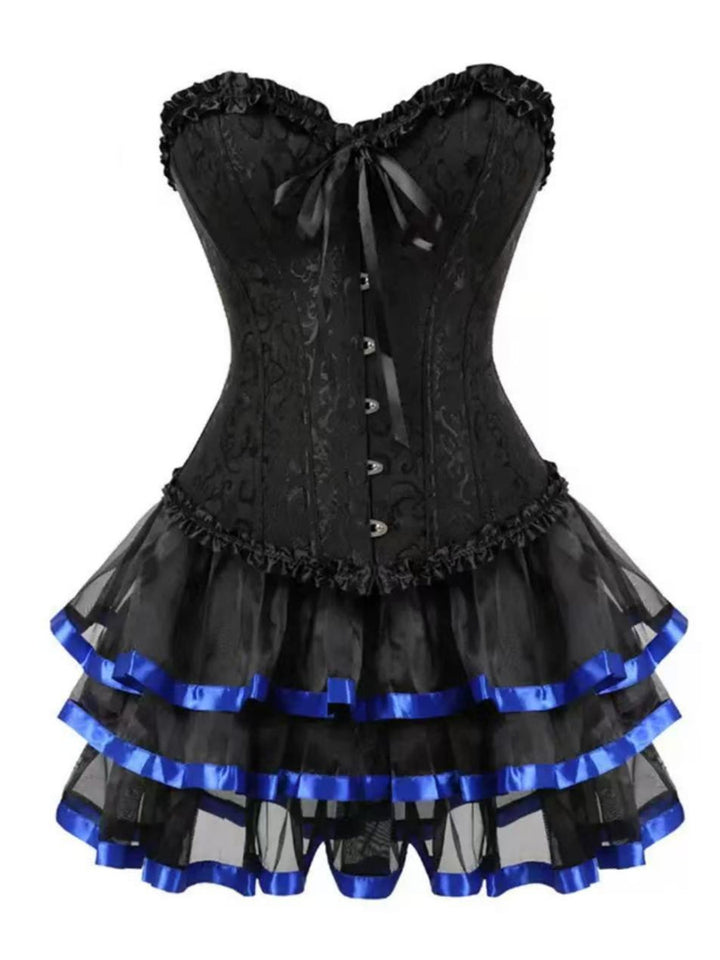 A-Line/Princess Sweetheart Sleeveless Vintage Costume Dresses with Tiered Ruffles