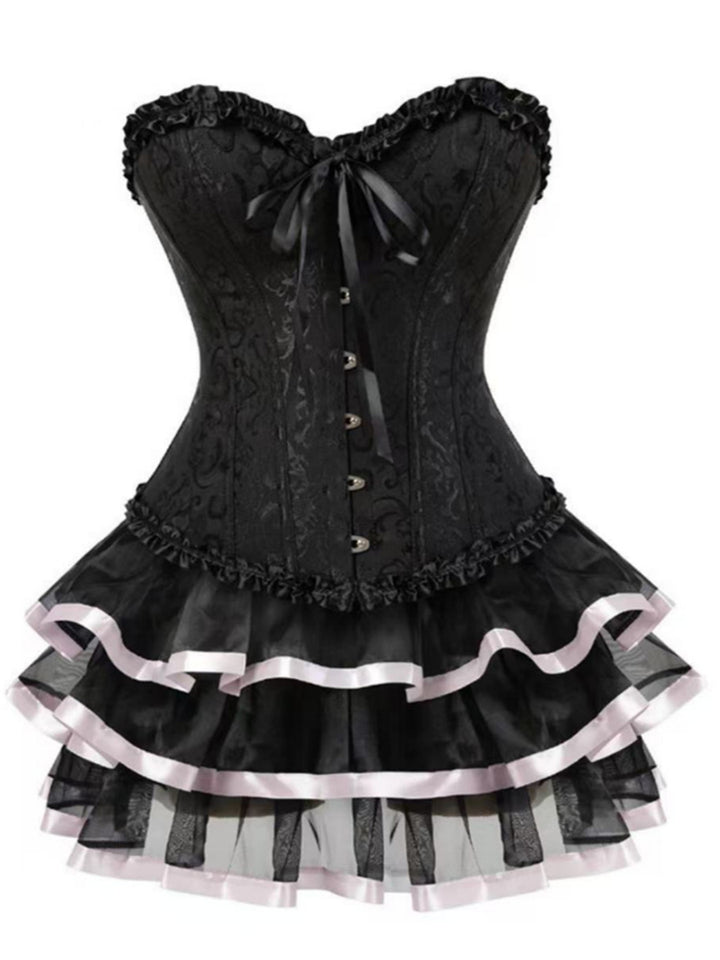 A-Line/Princess Sweetheart Sleeveless Vintage Costume Dresses with Tiered Ruffles