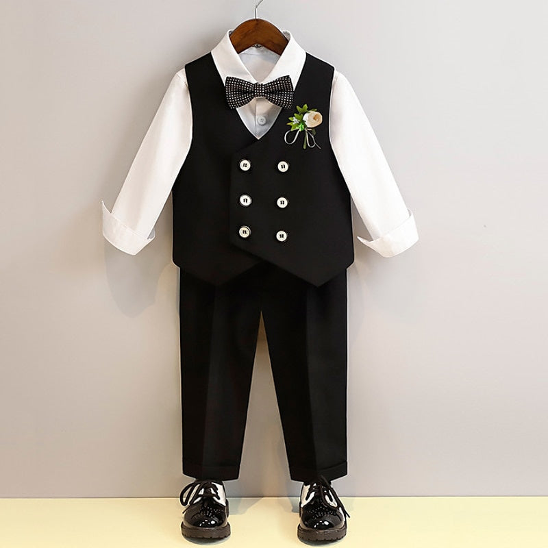 Boys Shirt & Pants Outfit Long Sleeves 7-13 Years 5 Roots Boy's Wedding Suit Sets