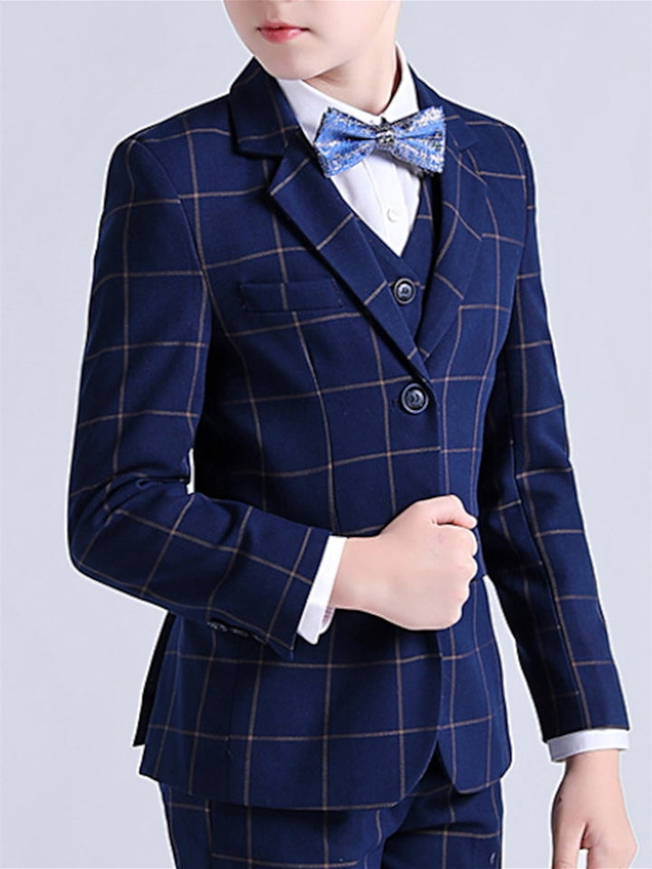 Boys Suit & Blazer Clothing Set 3 Pieces Long Sleeve  Wedding Suit Sets