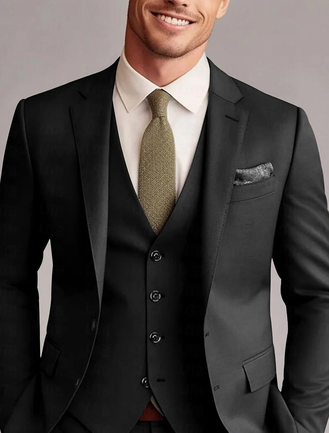Green Red Blue Yellow Men's Tailored 3 Pieces Solid Colored Fit Single - Mondressy Green Red Blue Yellow Men's Tailored 3 Pieces Solid Colored Fit Single - Mondressy